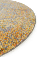 Round Rug Visconti Yellow