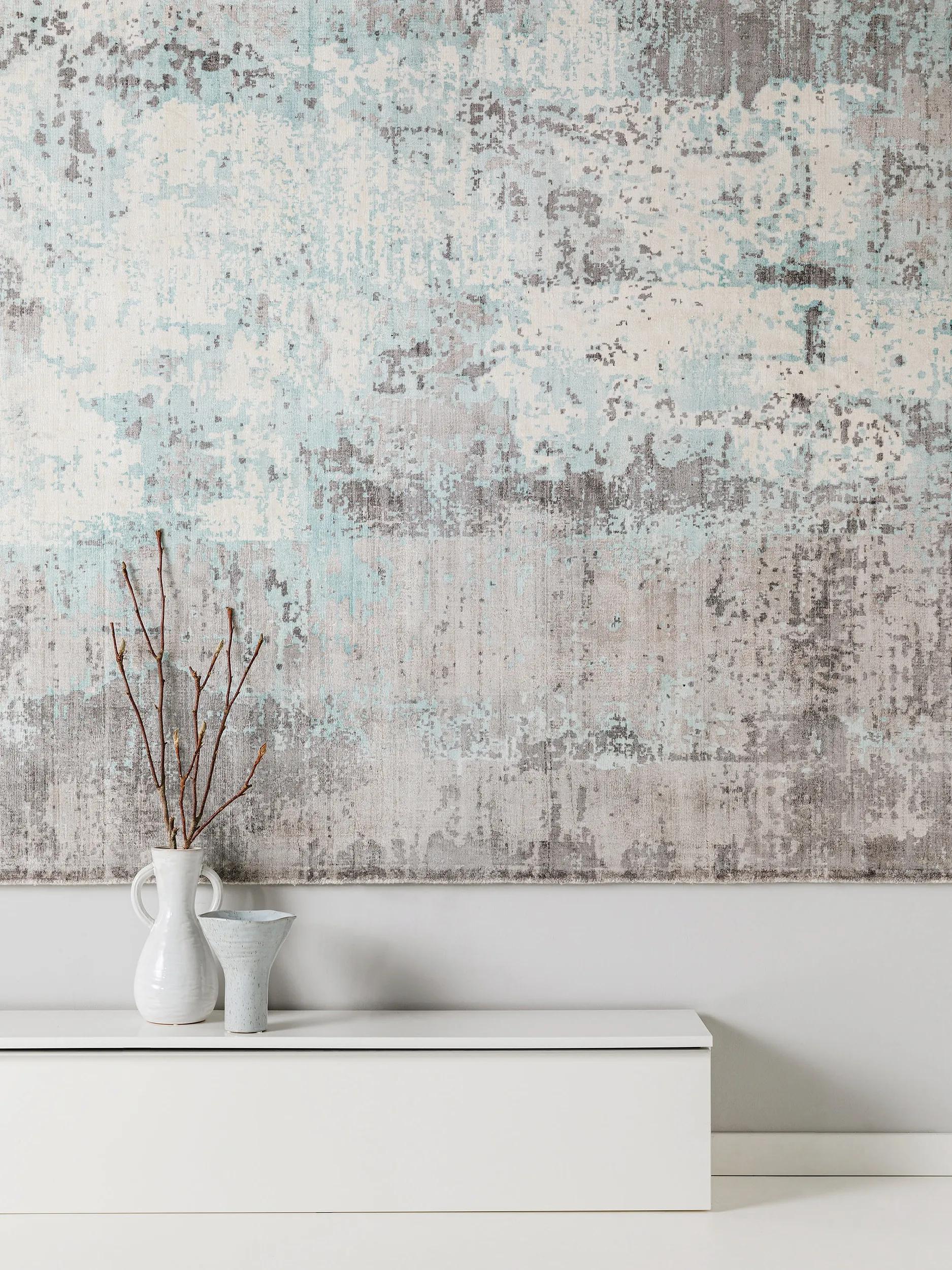 Viscose Rug Vito Light Blue