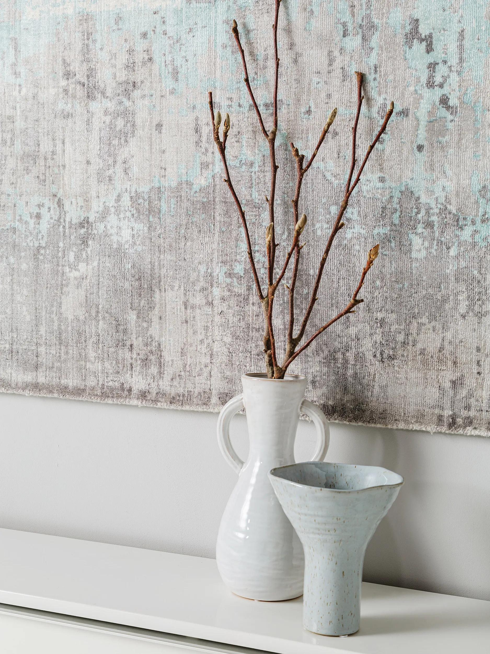 Viscose Rug Vito Light Blue