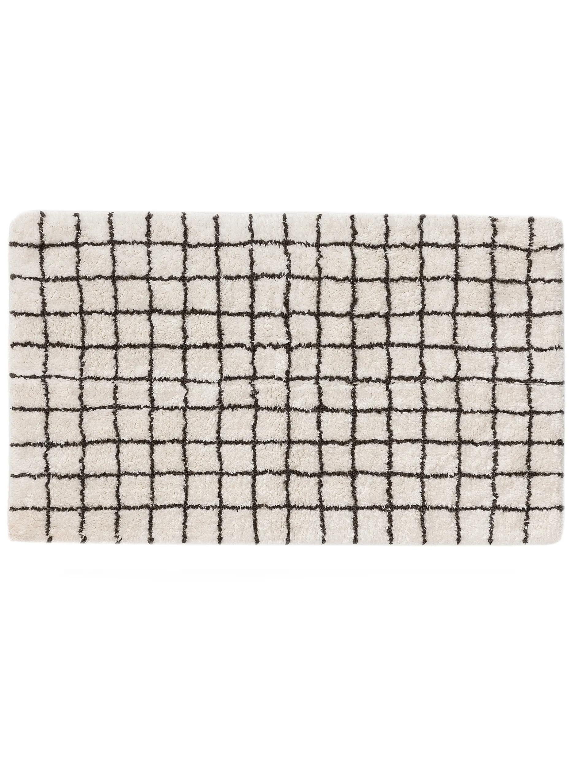 Bath Rug Wavu White