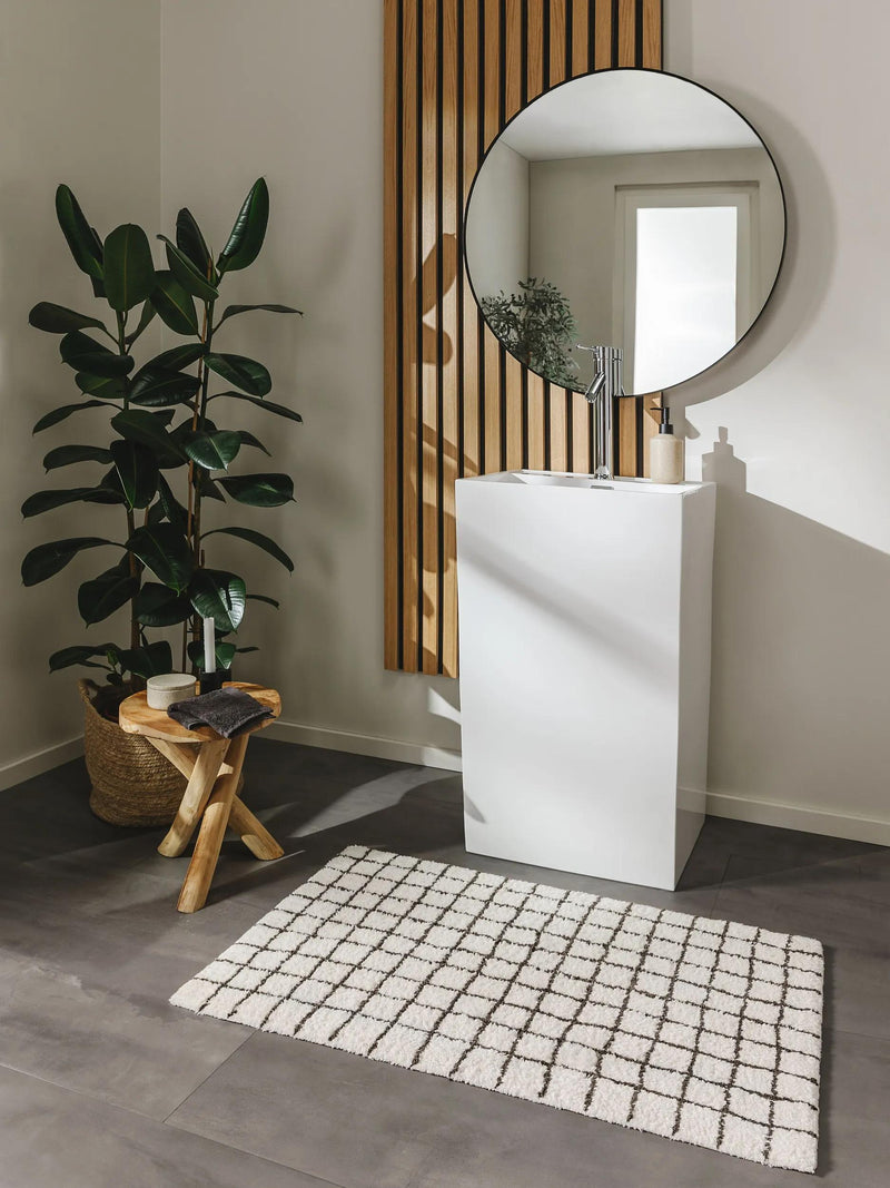 Bath Rug Wavu White