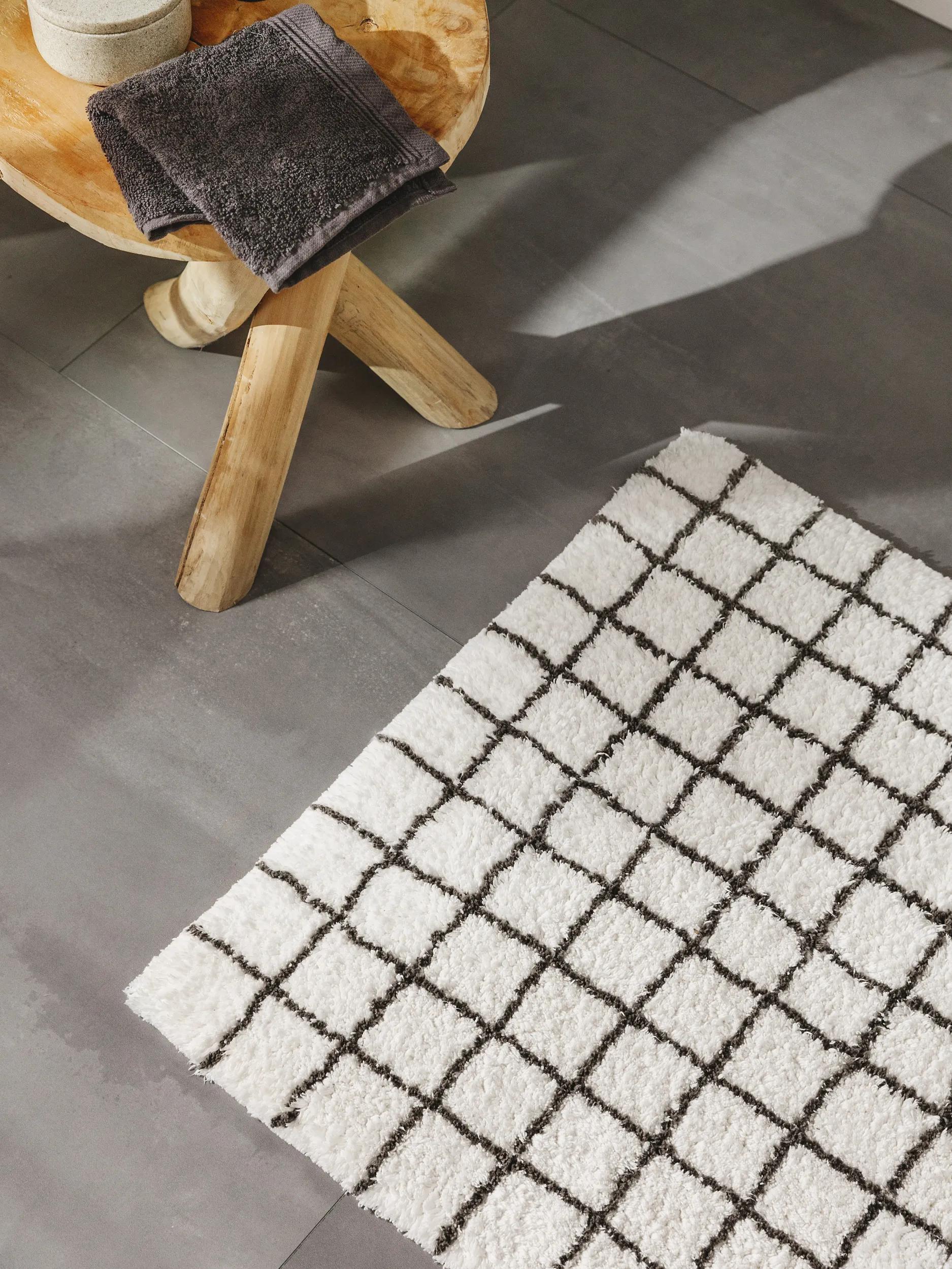 Bath Rug Wavu White