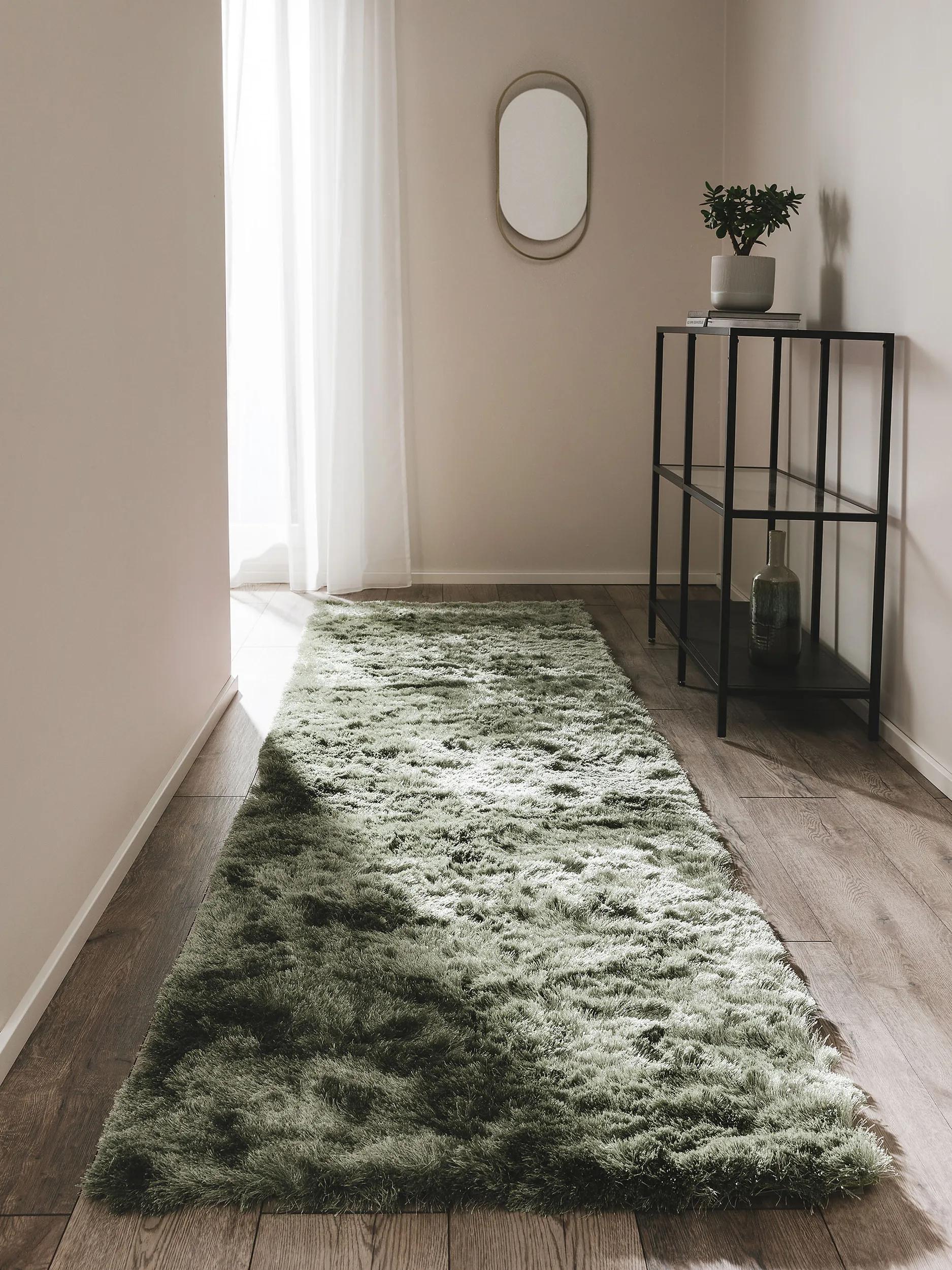 Shaggy rug Whisper Green