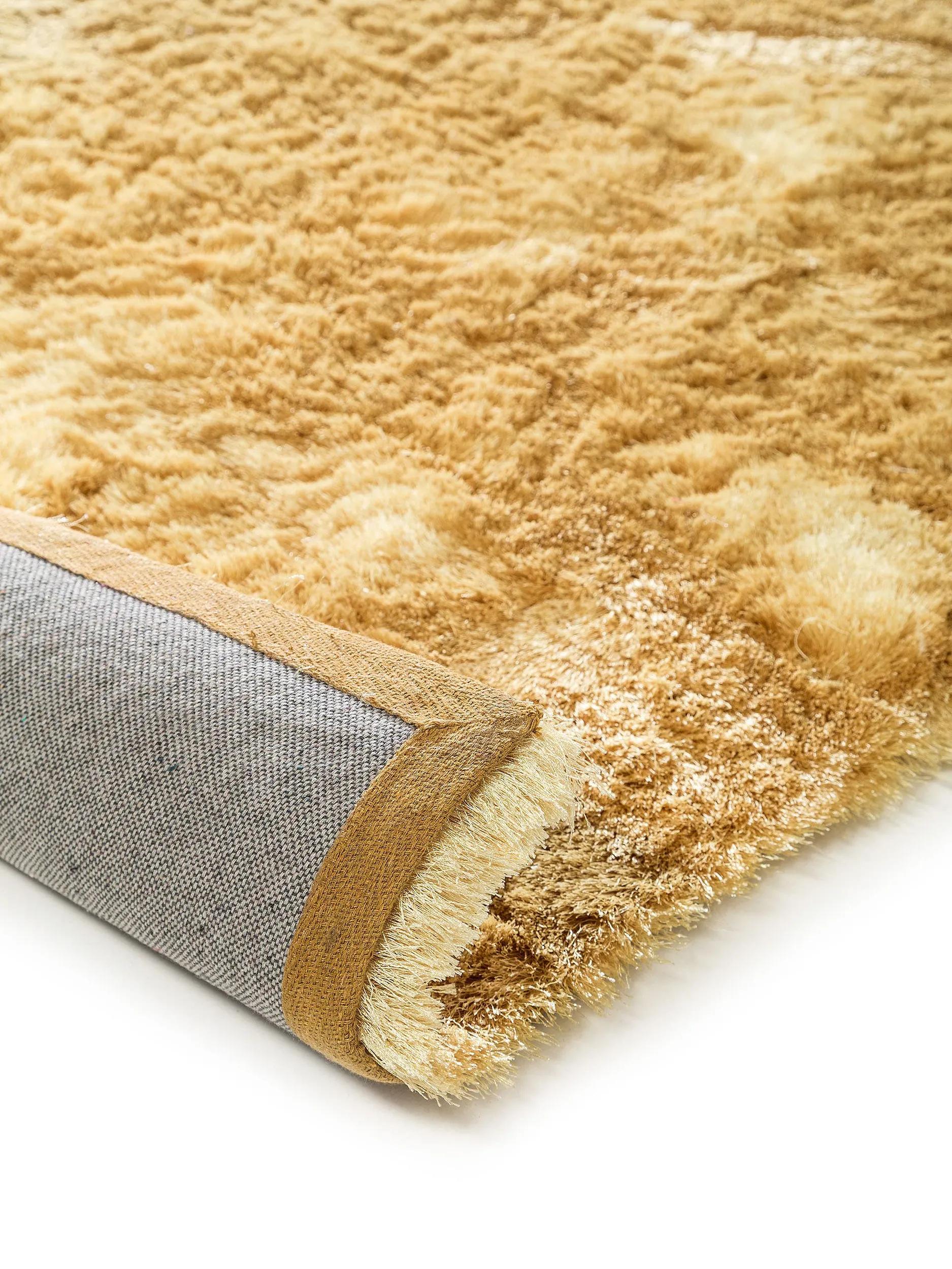 Tapis shaggy Whisper jaune