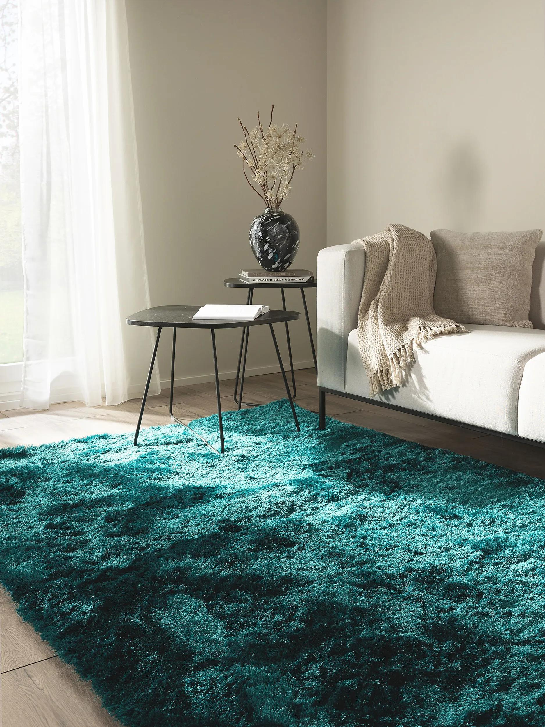 Tapis shaggy Whisper Turquoise