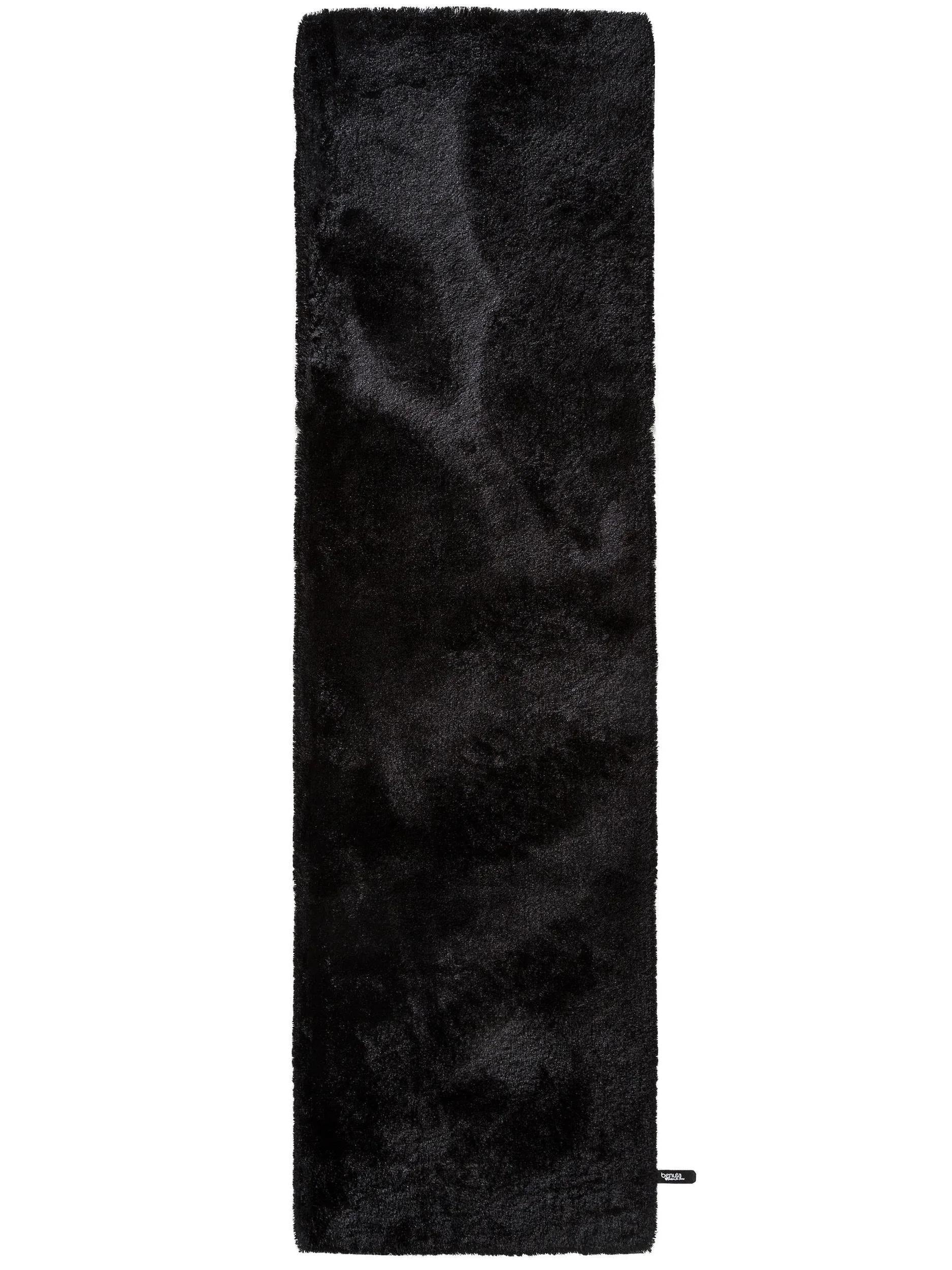 Alfombra peluda Whisper negra