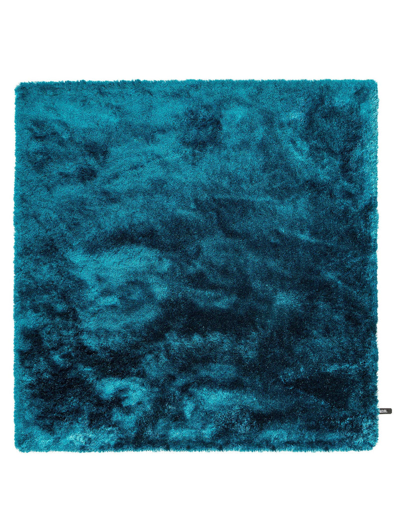 Alfombra Peluda Whisper Turquesa