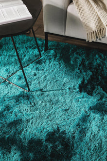 Tapis shaggy Whisper Turquoise