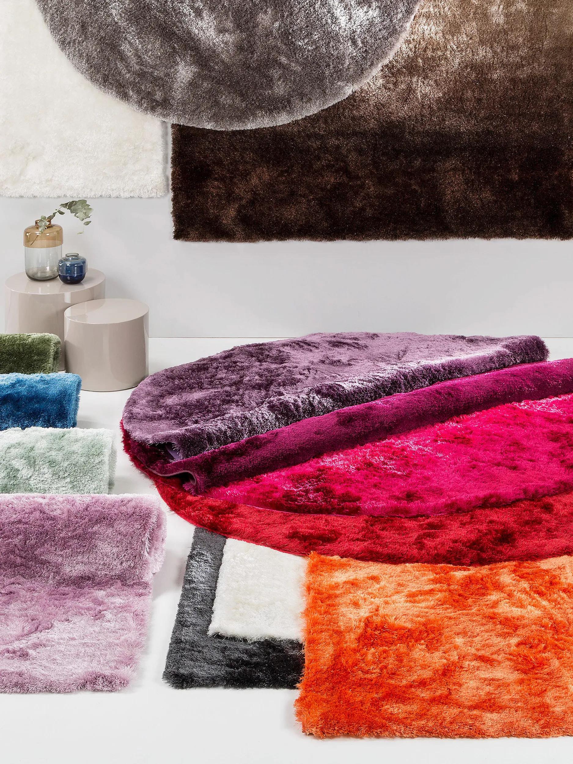 Tapis shaggy Whisper jaune