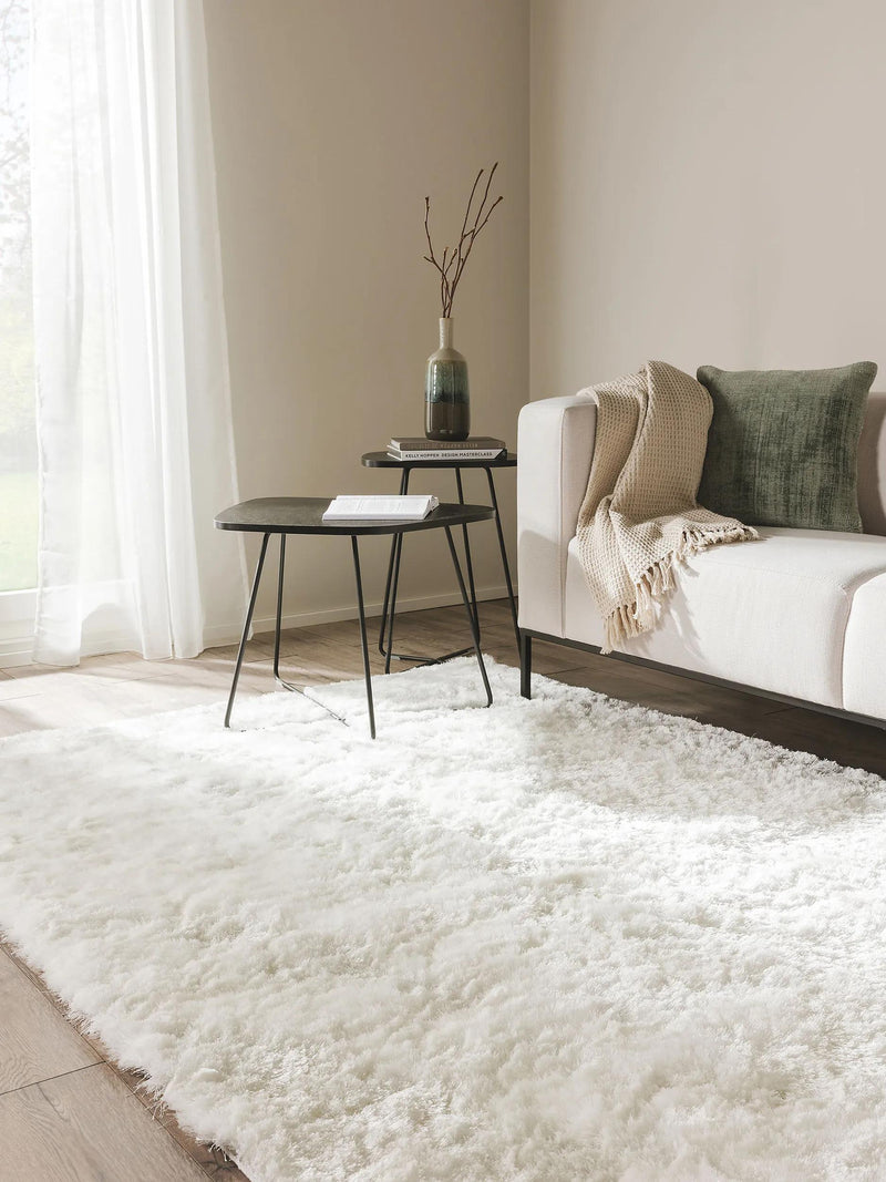 Shaggy rug Whisper White