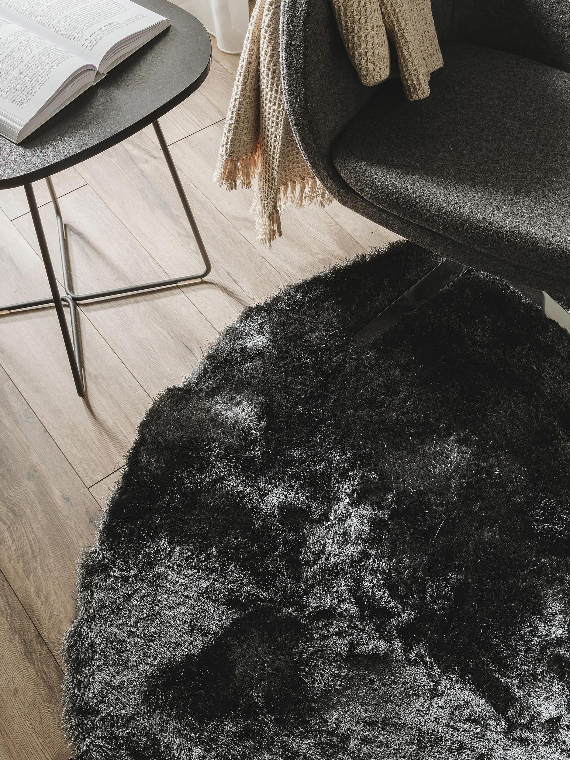 Shaggy rug Whisper Charcoal