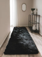 Alfombra peluda Whisper negra