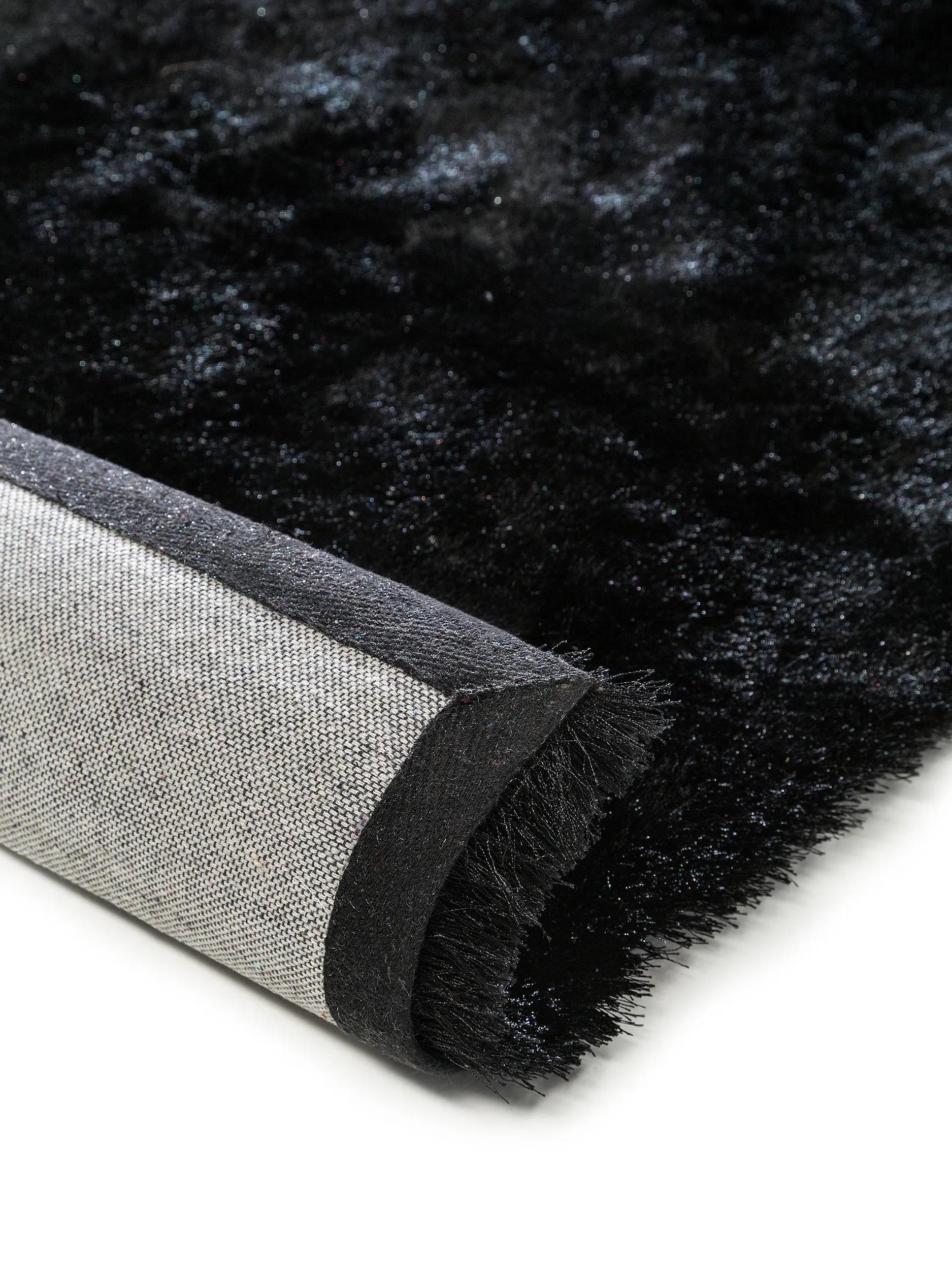 Alfombra peluda Whisper negra
