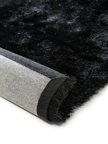 Alfombra peluda Whisper negra