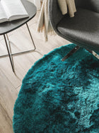 Shaggy rug Whisper Turquoise