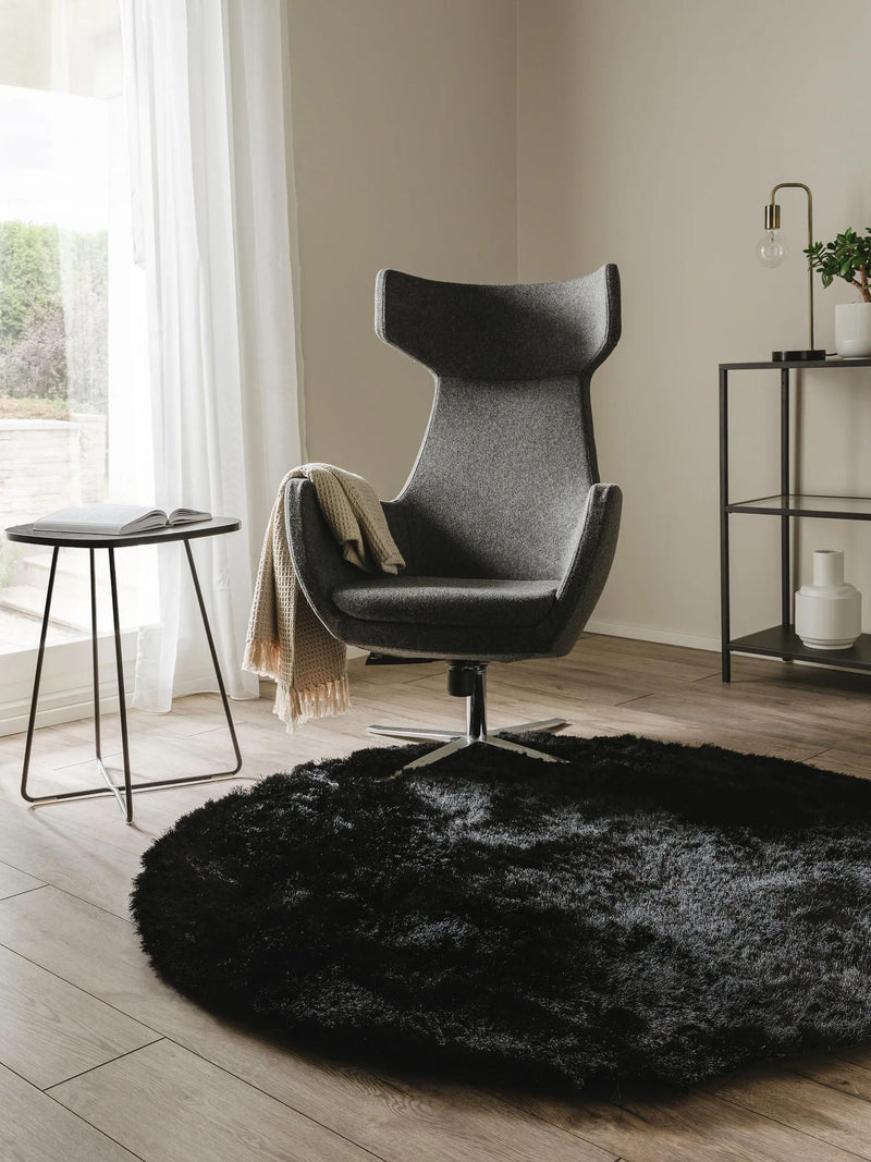 Shaggy rug Whisper Black