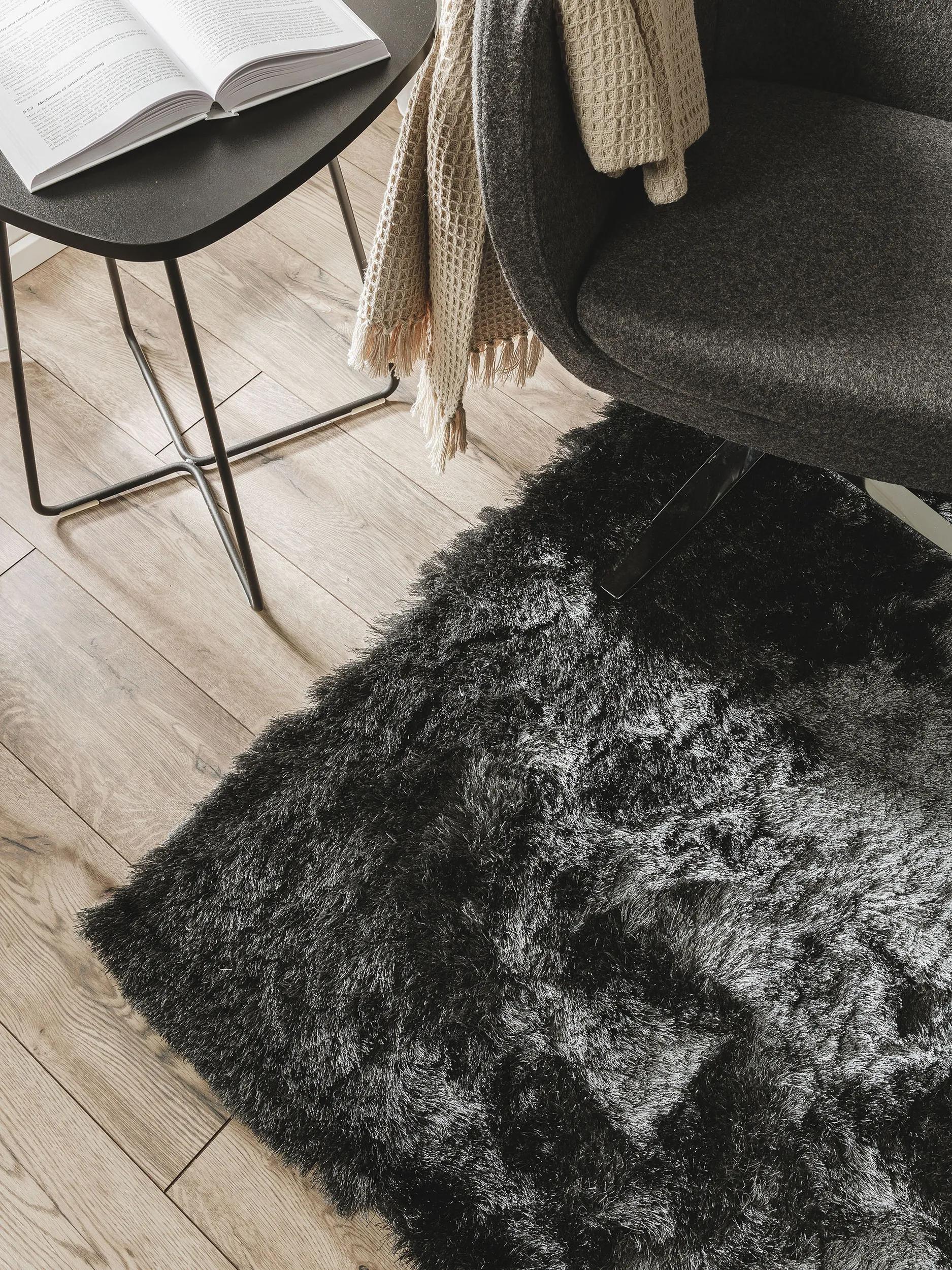 Shaggy rug Whisper Charcoal