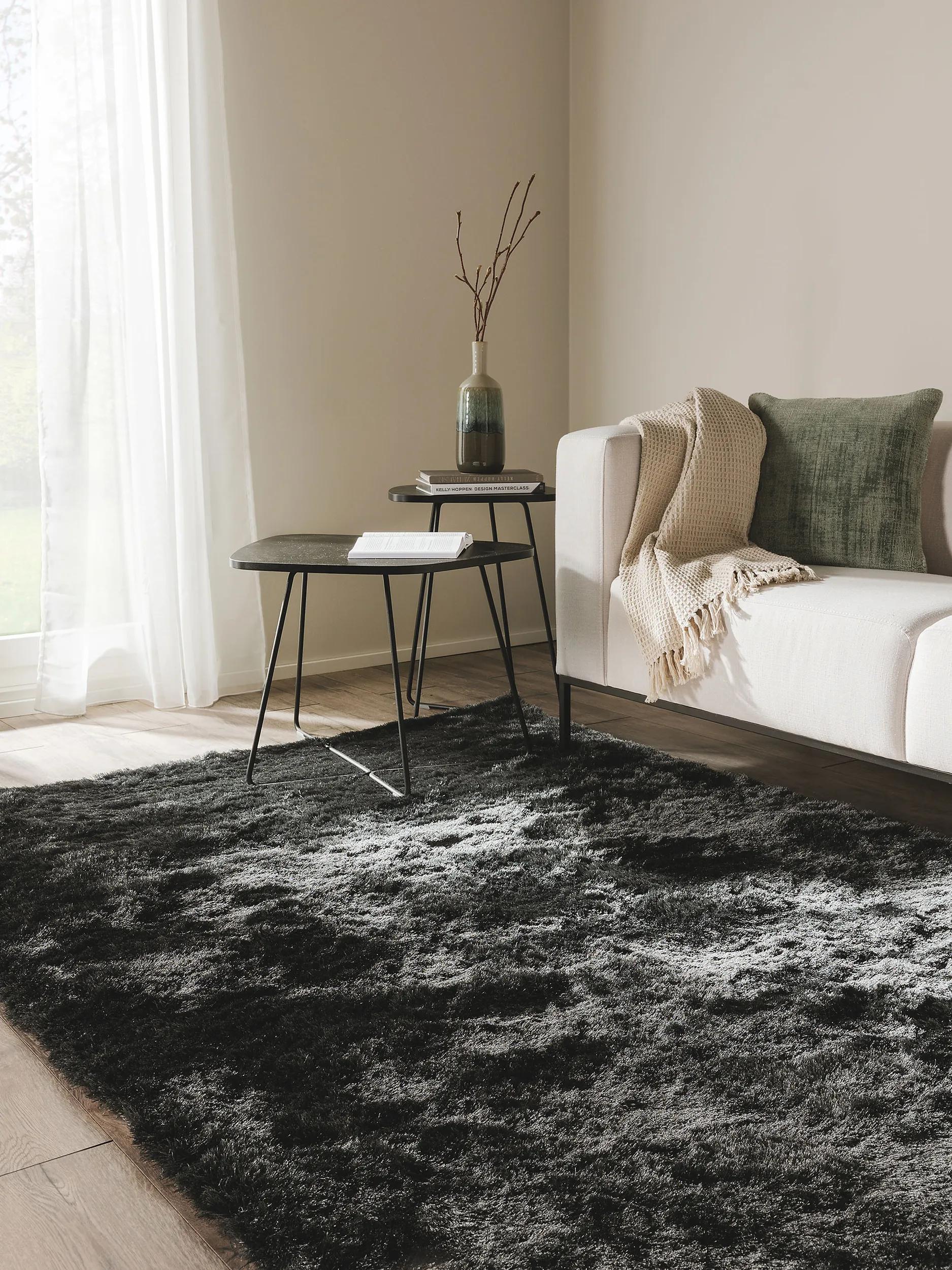 Shaggy rug Whisper Charcoal