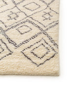 Wool rug Wilma Black/White