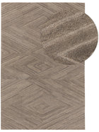 Tapis en laine Yanis beige/marron clair