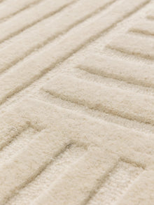 Alfombra de lana Yanis marfil