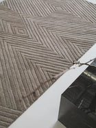 Tapis en laine Yanis beige/marron clair