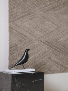 Tapis en laine Yanis beige/marron clair