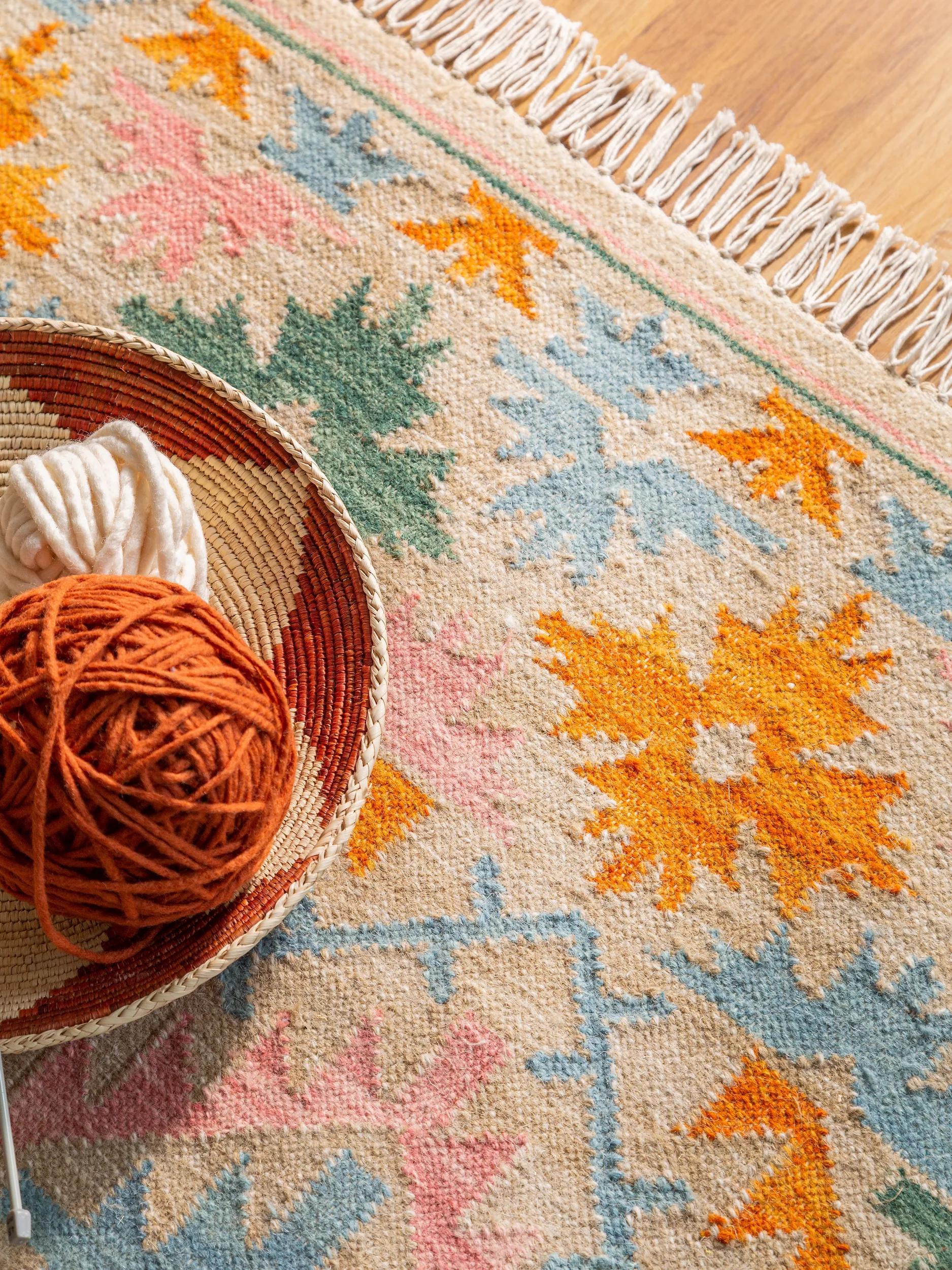 Hand Woven Kilim Zohra Multicolour/Beige