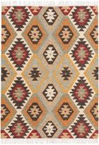 Handgewebter Kilim Zohra Mehrfarbig