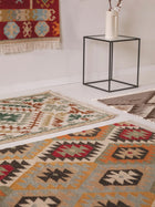 Handgewebter Kilim Zohra Mehrfarbig