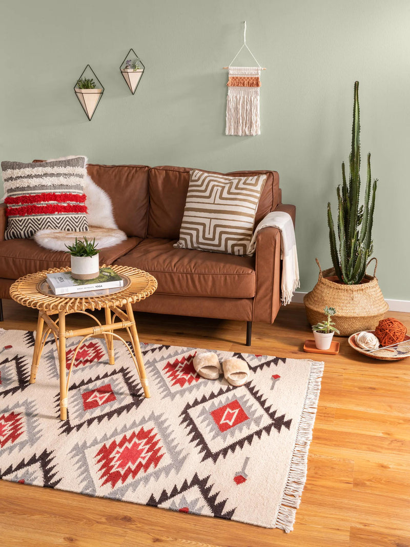 Hand Woven Kilim Zohra Beige