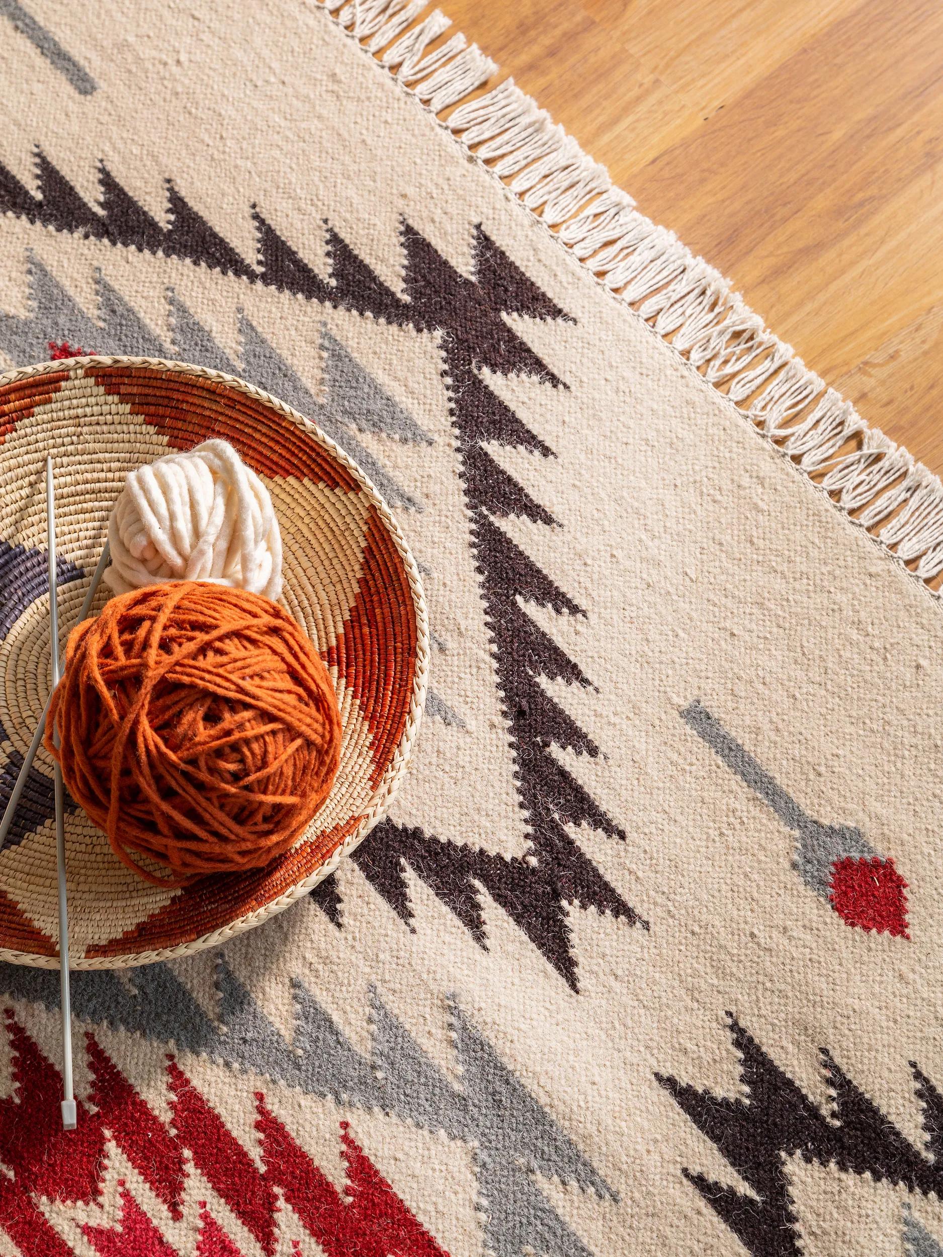 Hand Woven Kilim Zohra Beige