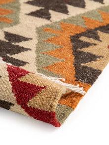 Handgewebter Kilim Zohra Mehrfarbig