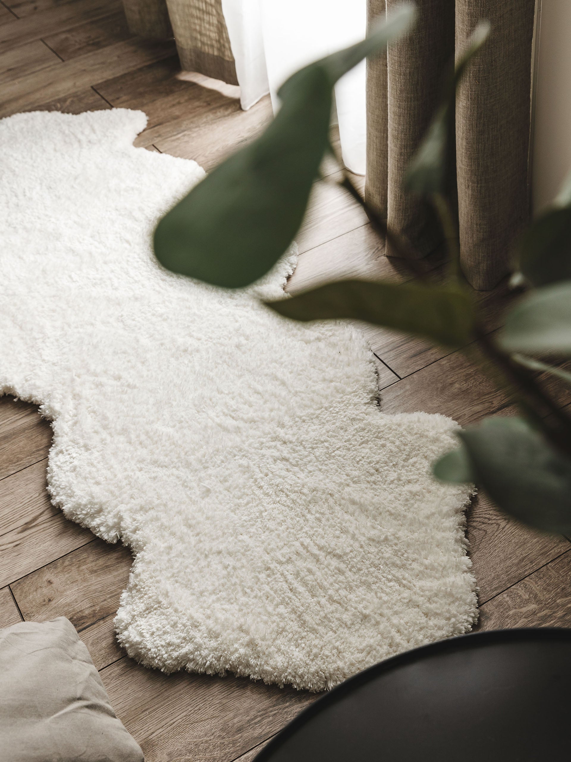 Shaggy rug Cloudy Cream